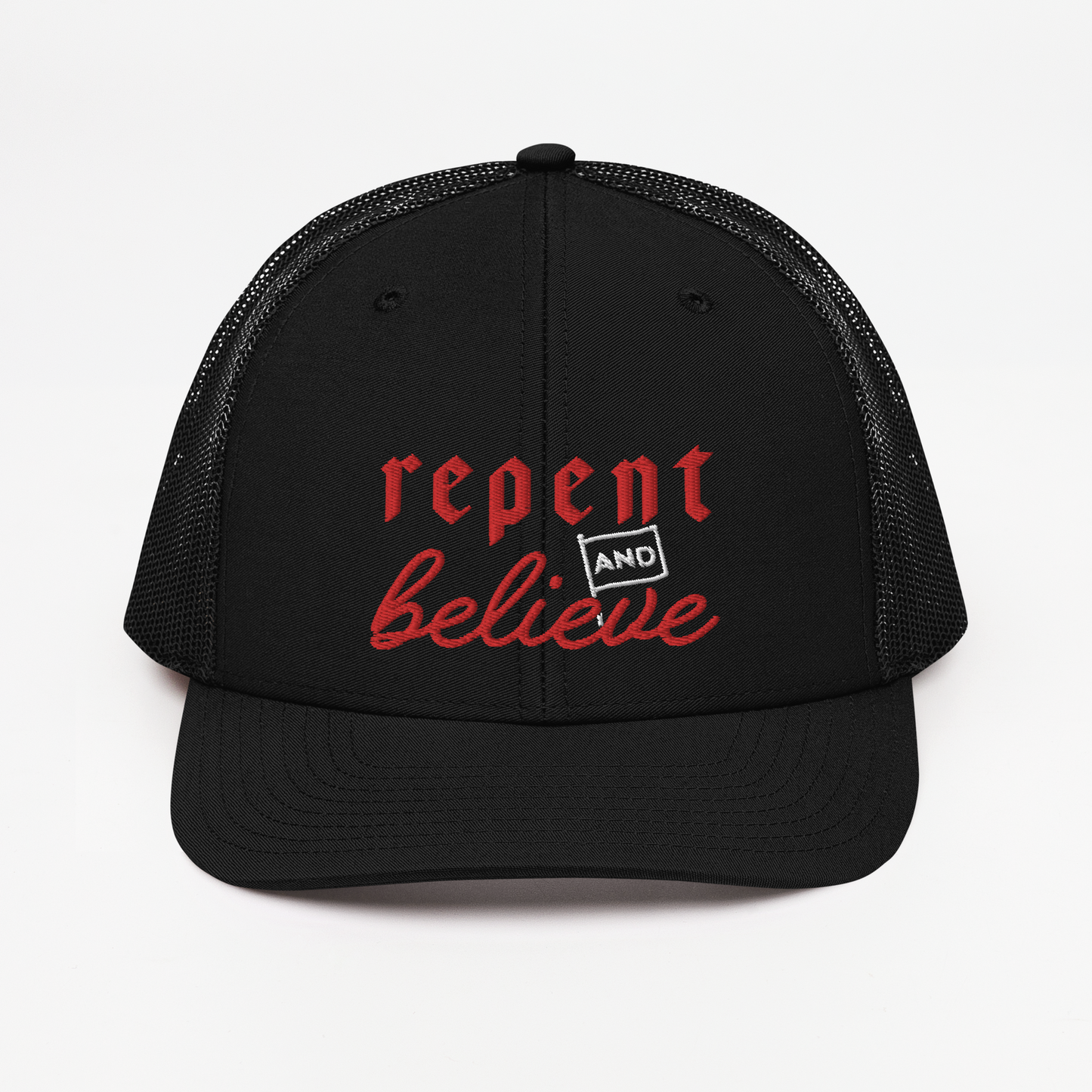 Repent and Believe Richardson Trucker Hat
