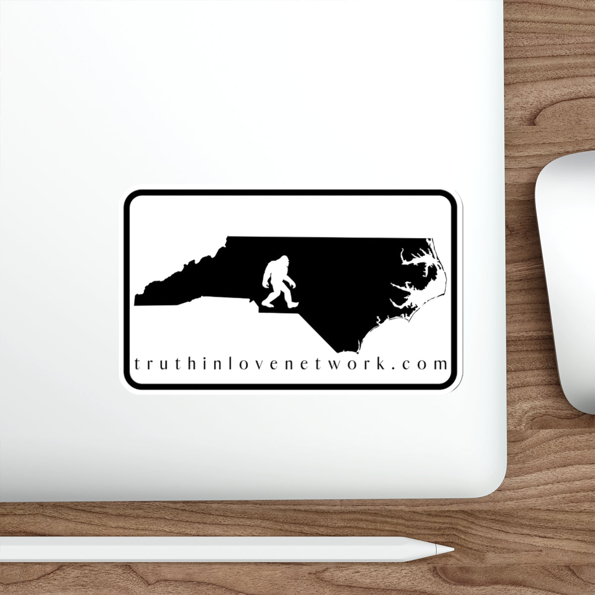 Bigfoot Loves Truth In Love Network Sticker