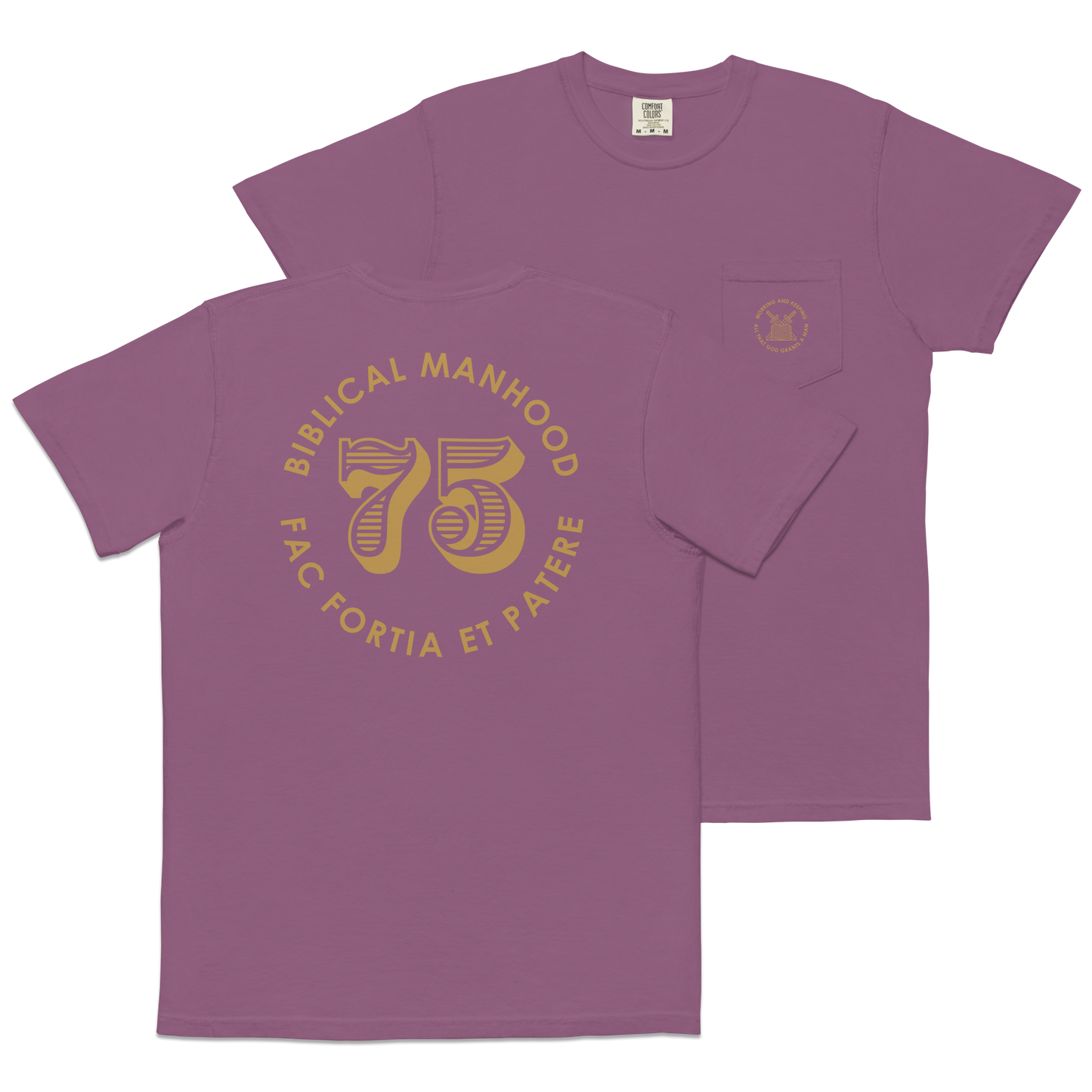 Biblical Manhood 75 Pocket T-Shirt (Comfort Colors)