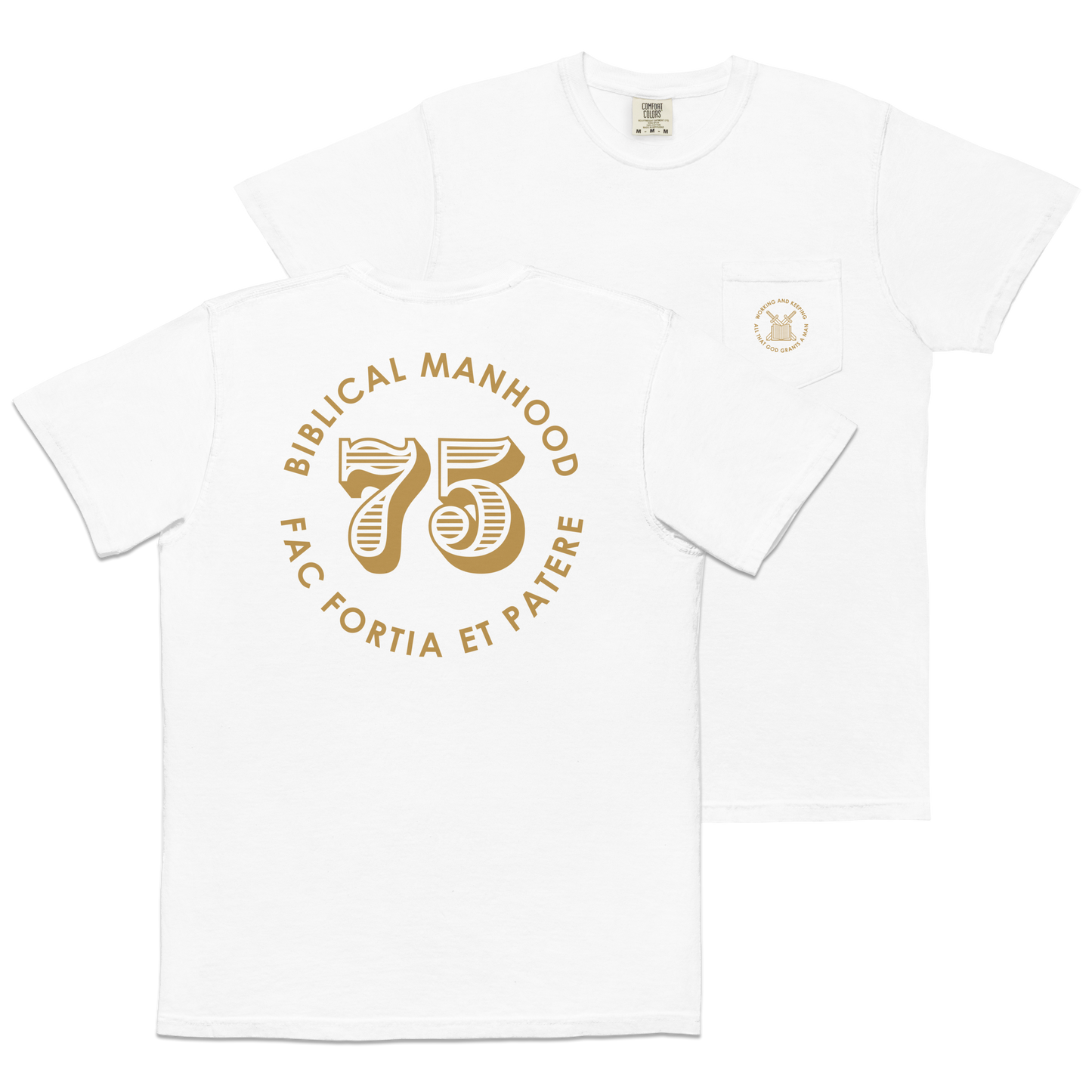 Biblical Manhood 75 Pocket T-Shirt (Comfort Colors)