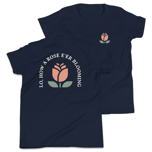 Lo, How a Rose E'er Blooming Youth T-Shirt - 1689 Designs