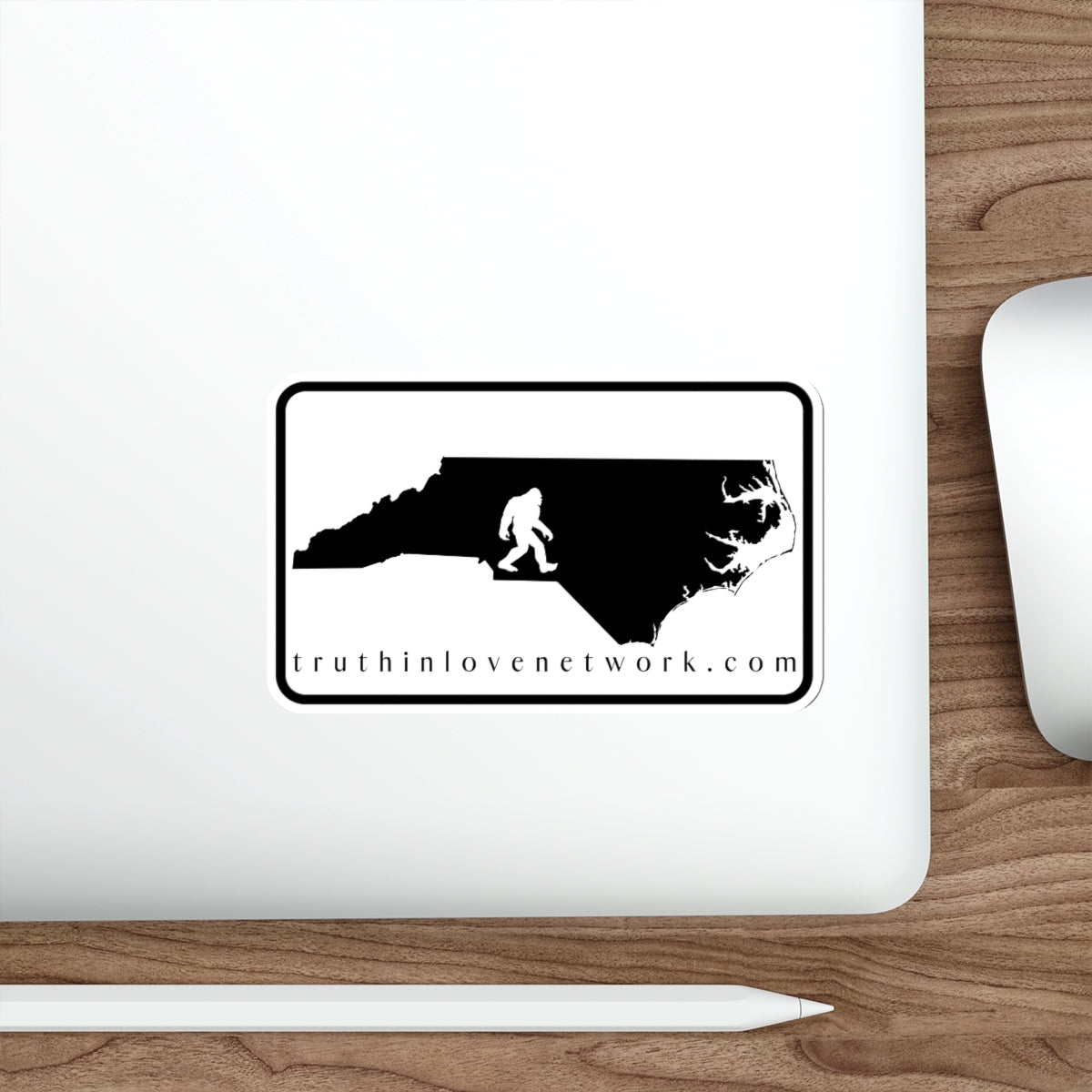 Bigfoot Loves Truth In Love Network Sticker
