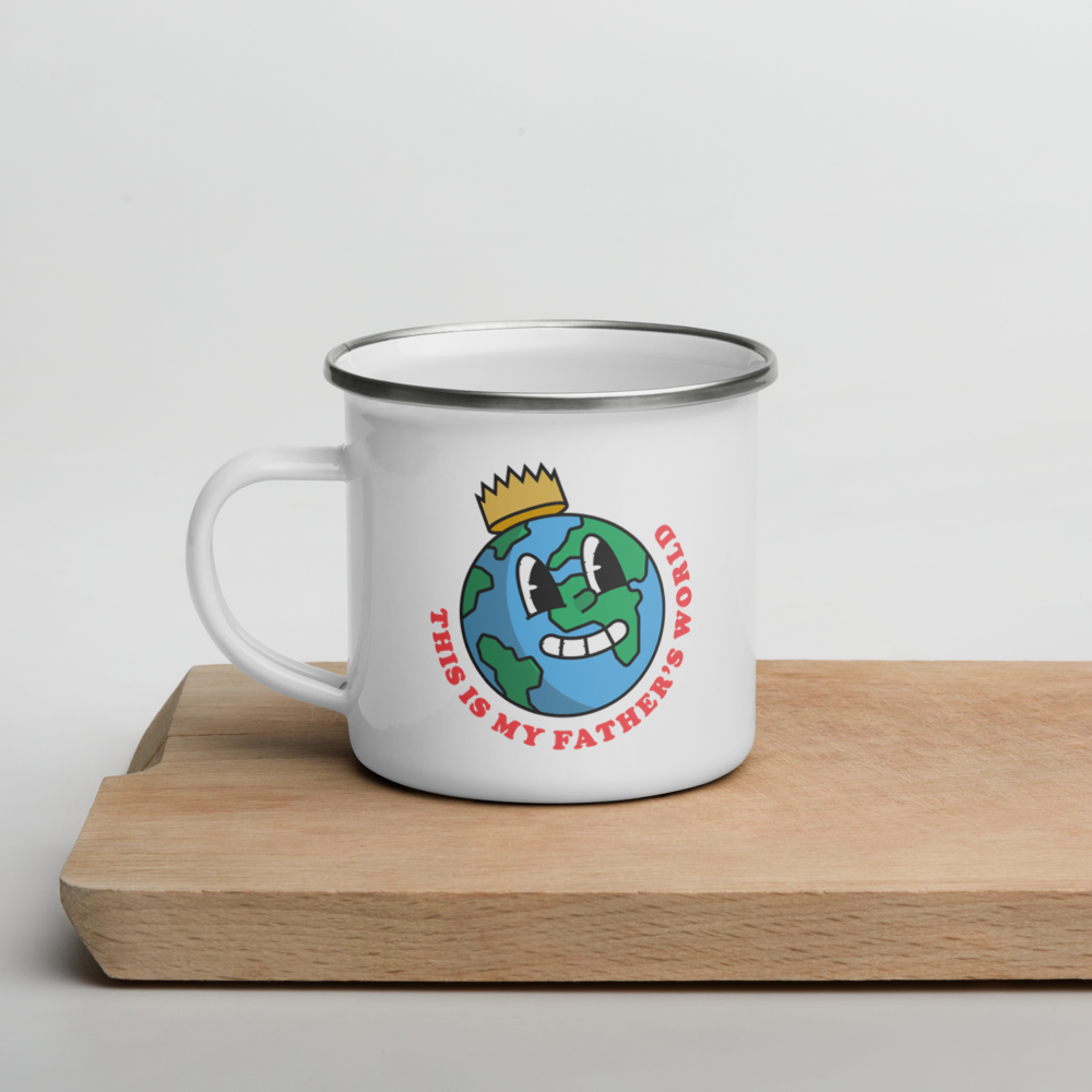My Father's World 12oz Enamel Mug - 1689 Designs