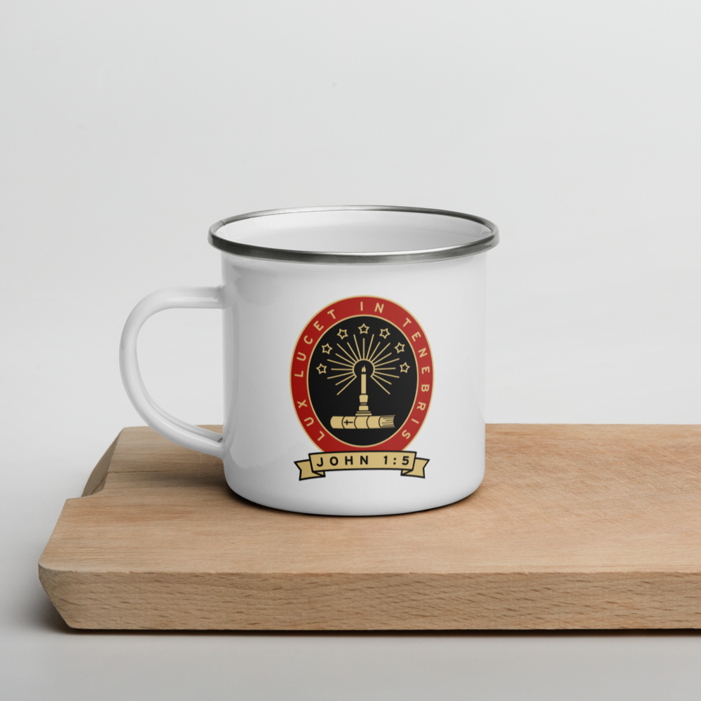 Lux Lucet In Tenebris 12oz Enamel Mug
