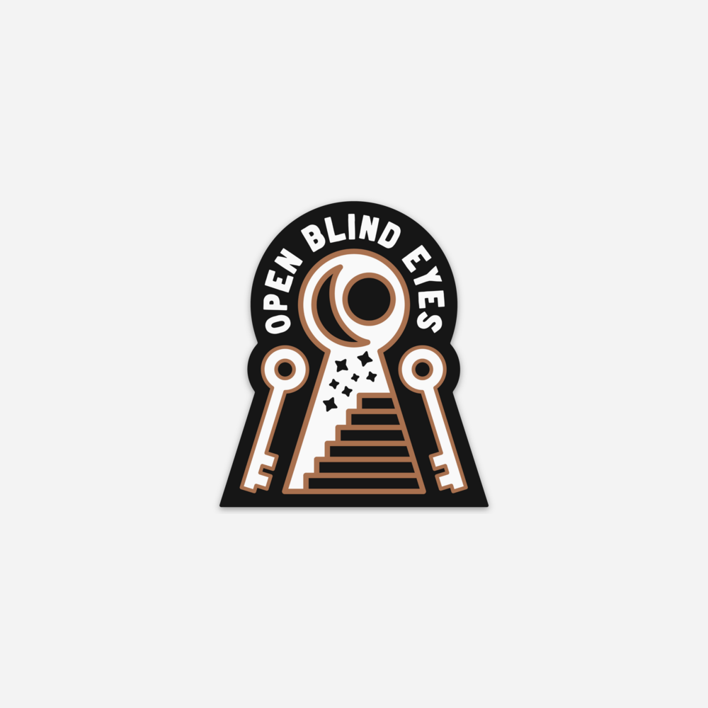 Open Blind Eyes Sticker