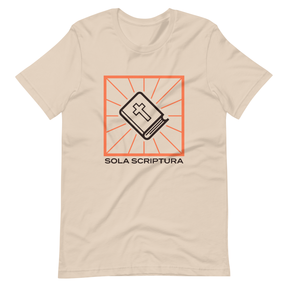 Sola Scriptura (Front Only) T-Shirt - 1689 Designs