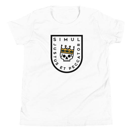 Simul Justus et Peccator Youth T-Shirt - 1689 Designs