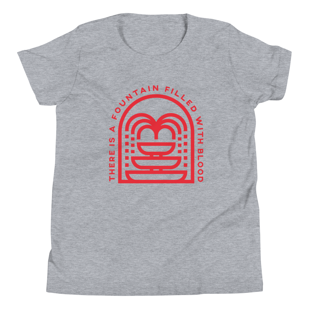 There Is A Fountain (Red Front Only) Youth T-Shirt