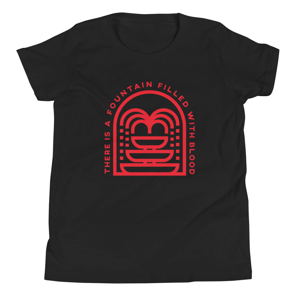 There Is A Fountain (Red Front Only) Youth T-Shirt