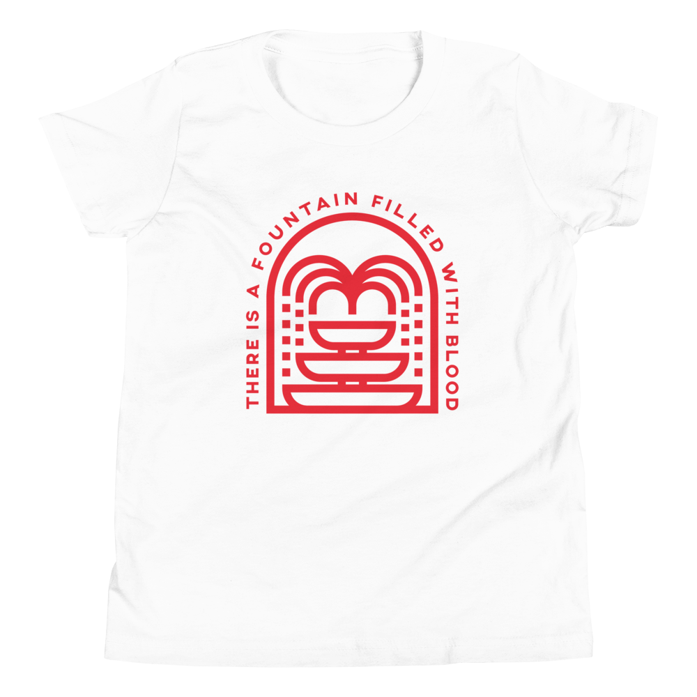 There Is A Fountain (Red Front Only) Youth T-Shirt