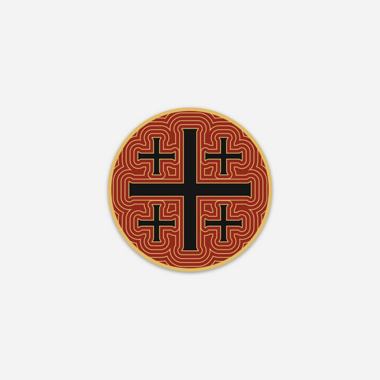 Jerusalem Cross Sticker