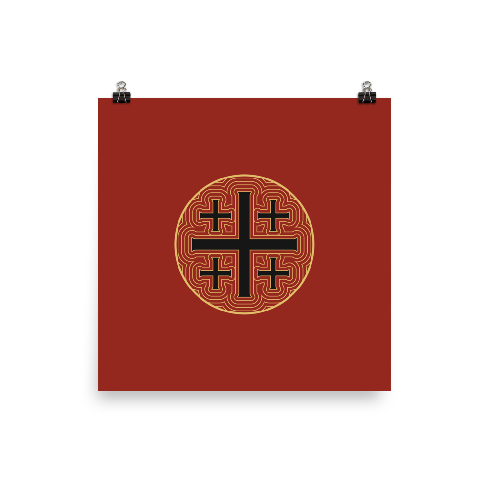 Jerusalem Cross Print