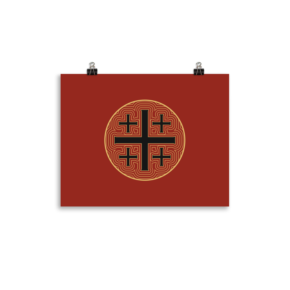 Jerusalem Cross Print