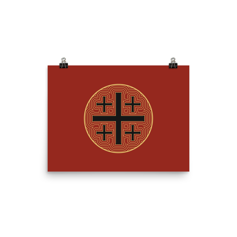 Jerusalem Cross Print