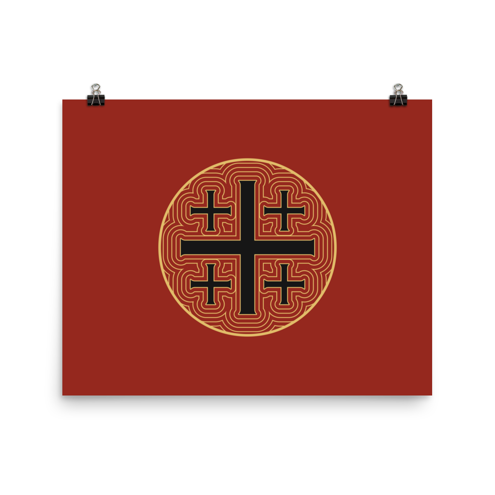 Jerusalem Cross Print