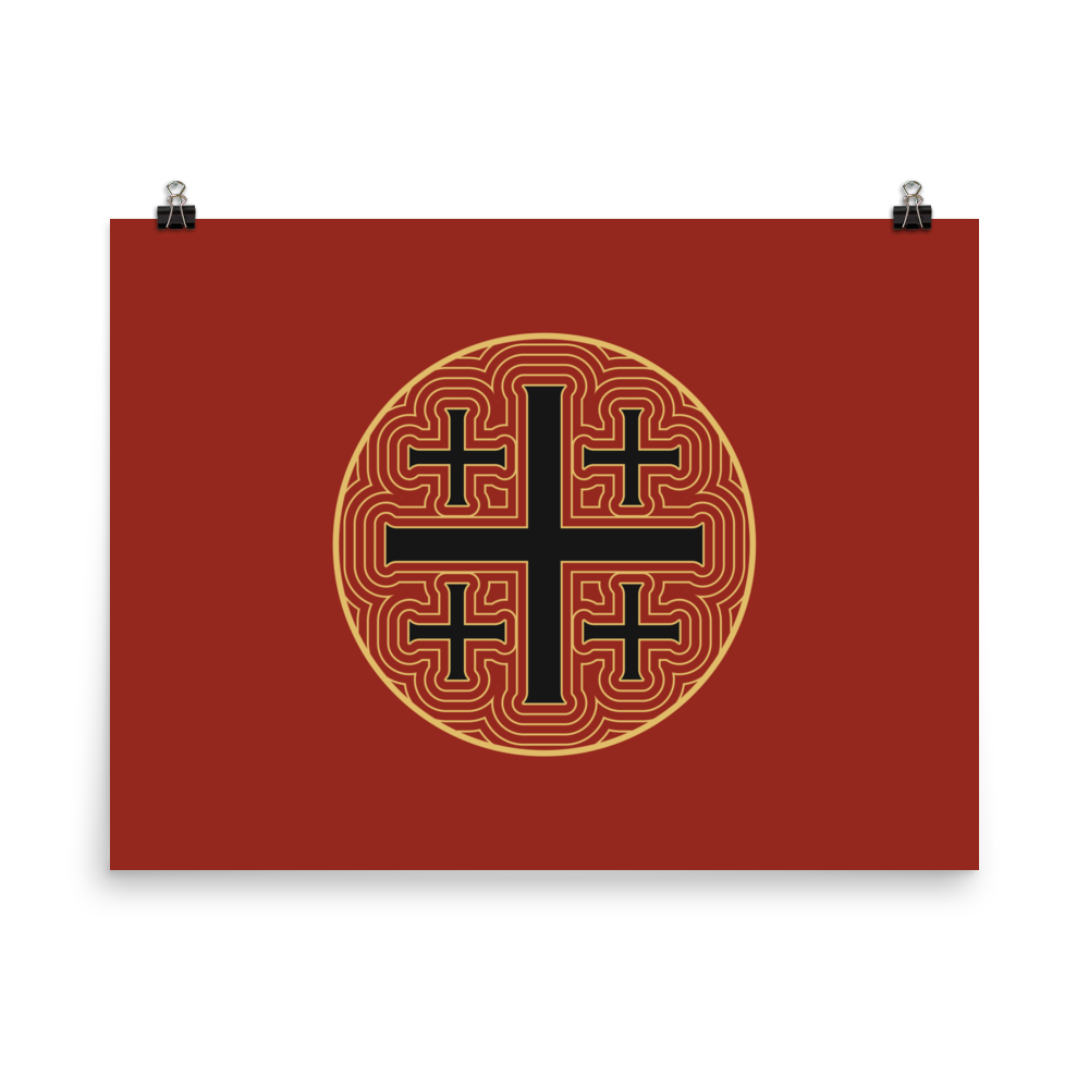Jerusalem Cross Print