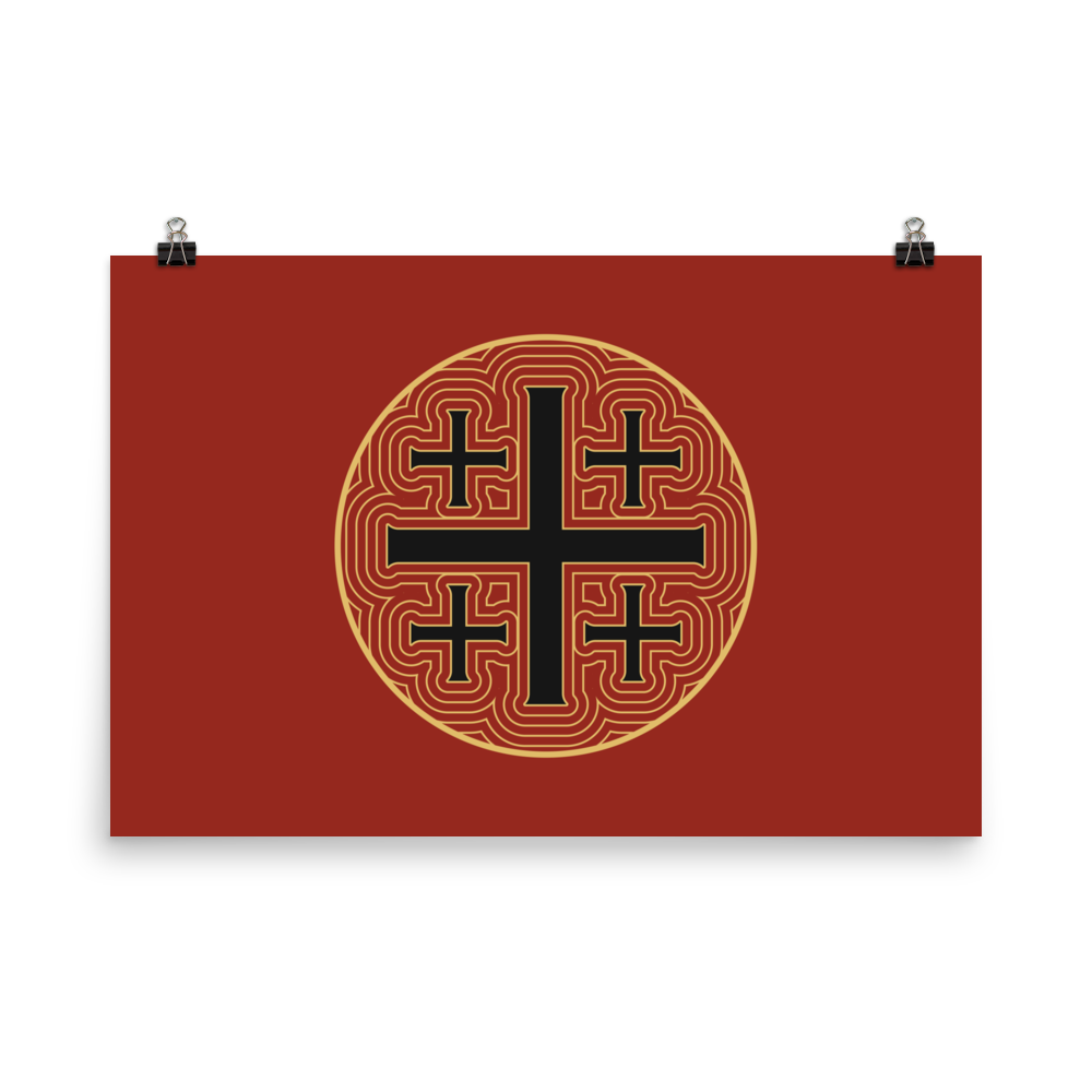 Jerusalem Cross Print