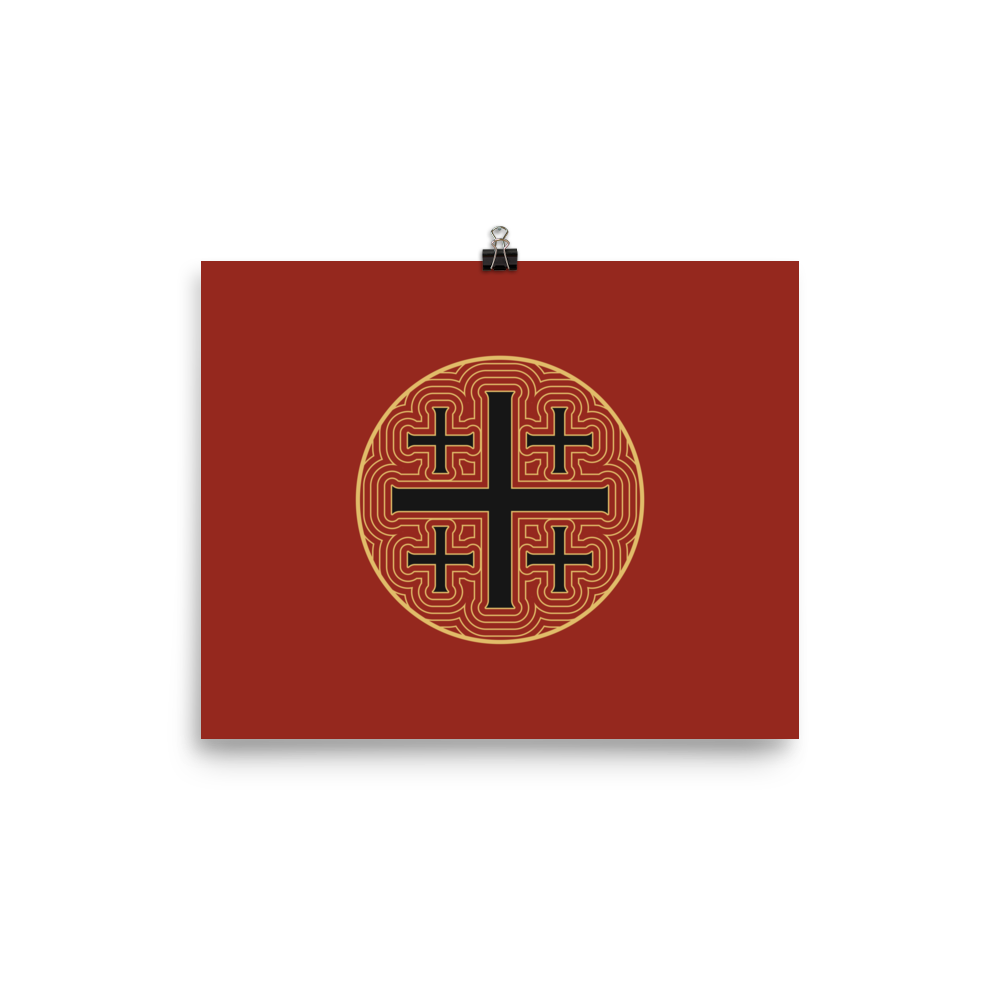 Jerusalem Cross Print