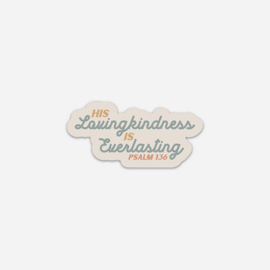 Psalm 136 Sticker