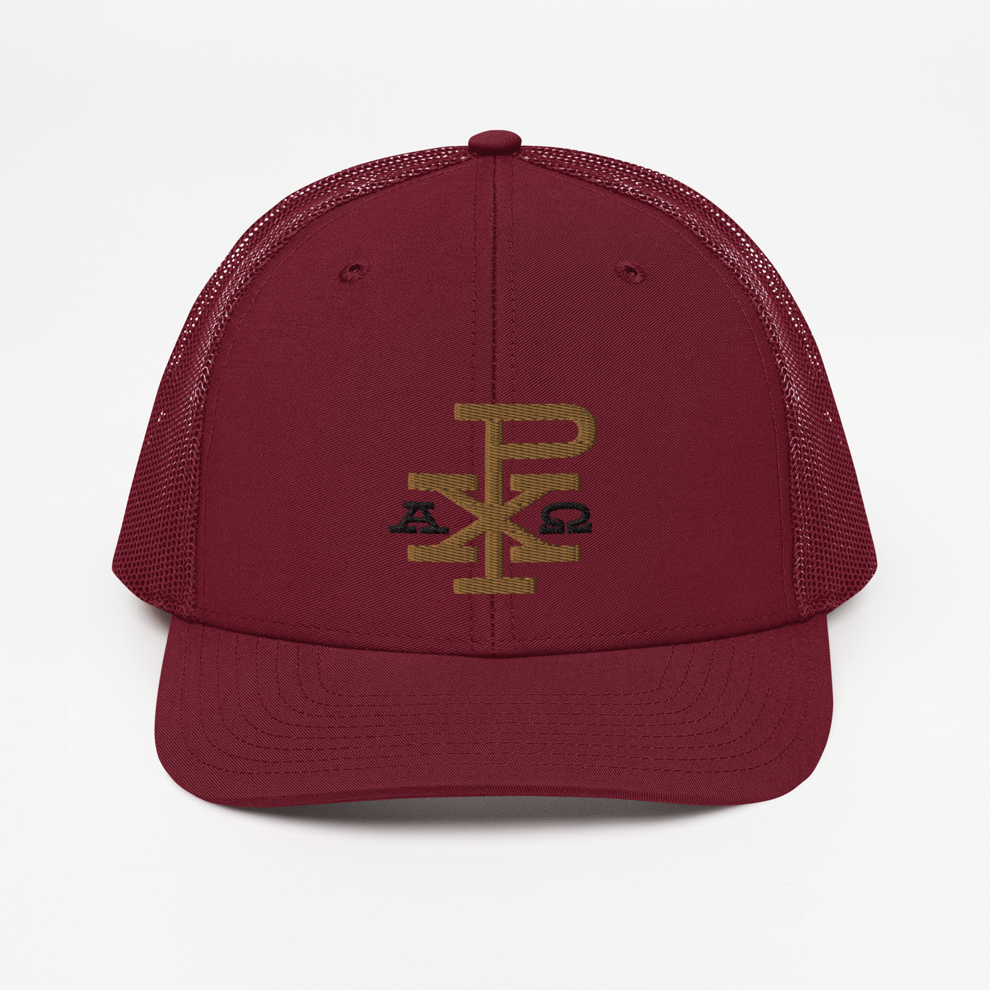 Alpha & Omega Chi Rho Richardson Trucker Hat