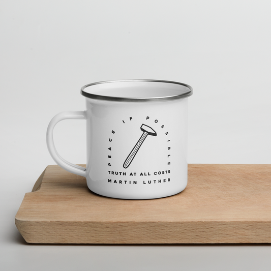 Peace If Possible 12oz Enamel Mug - 1689 Designs