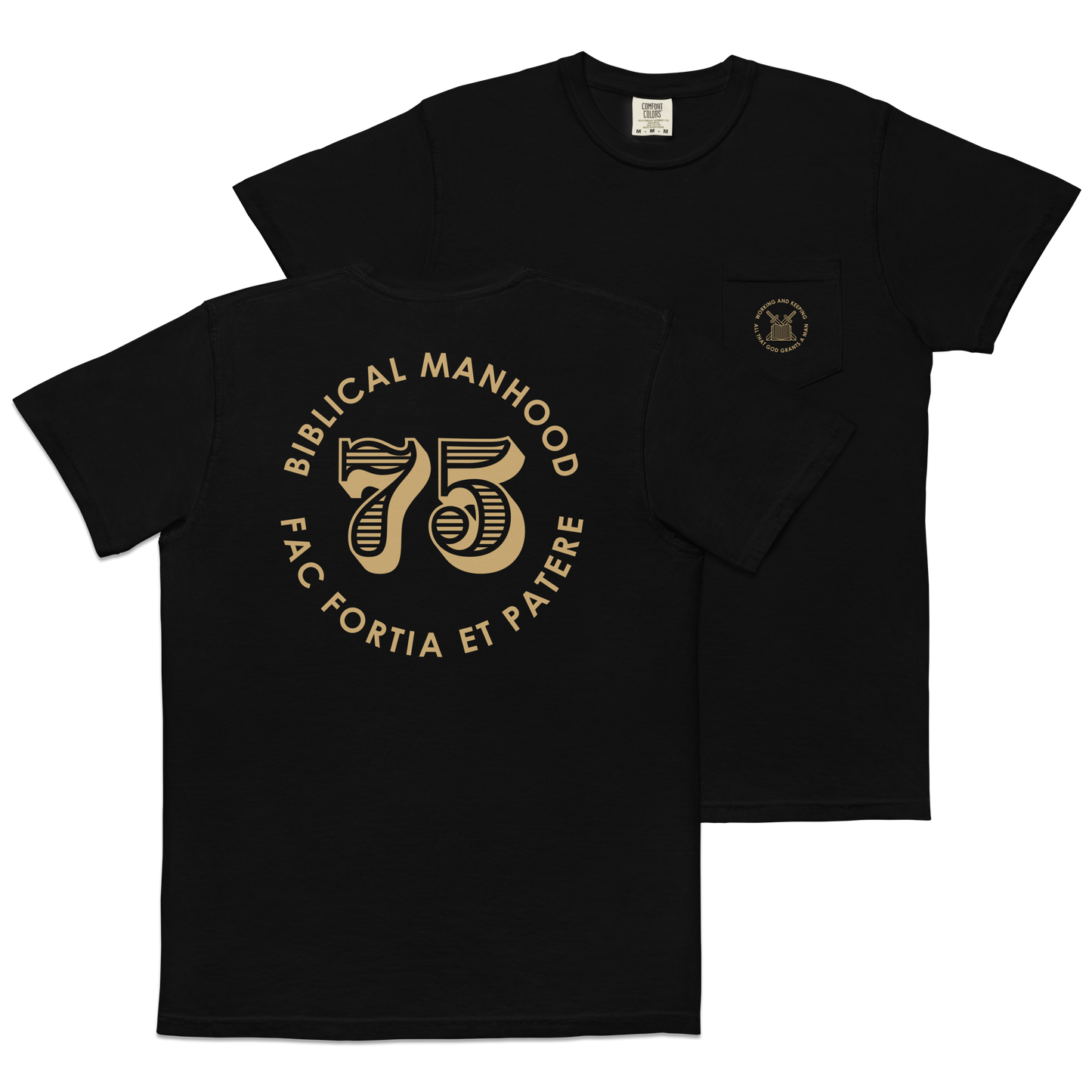 Biblical Manhood 75 Pocket T-Shirt (Comfort Colors)