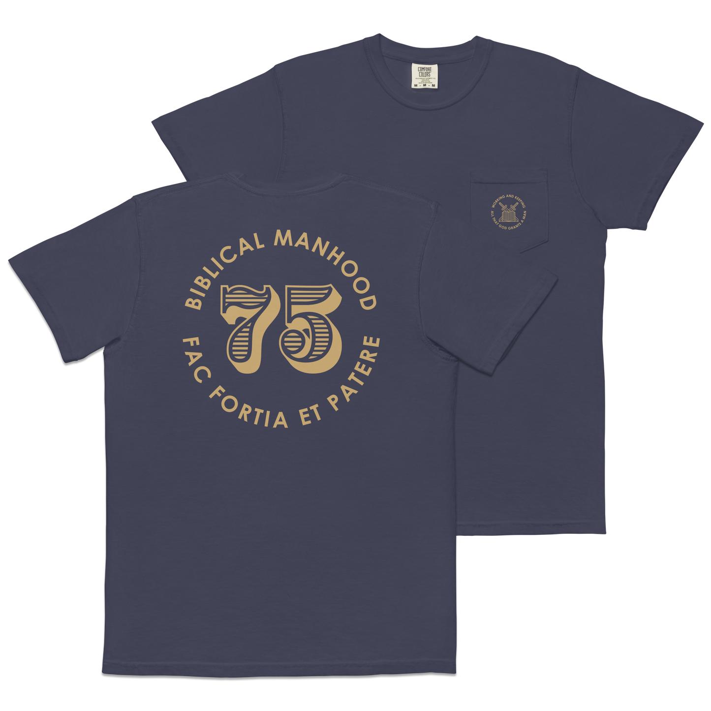 Biblical Manhood 75 Pocket T-Shirt (Comfort Colors)