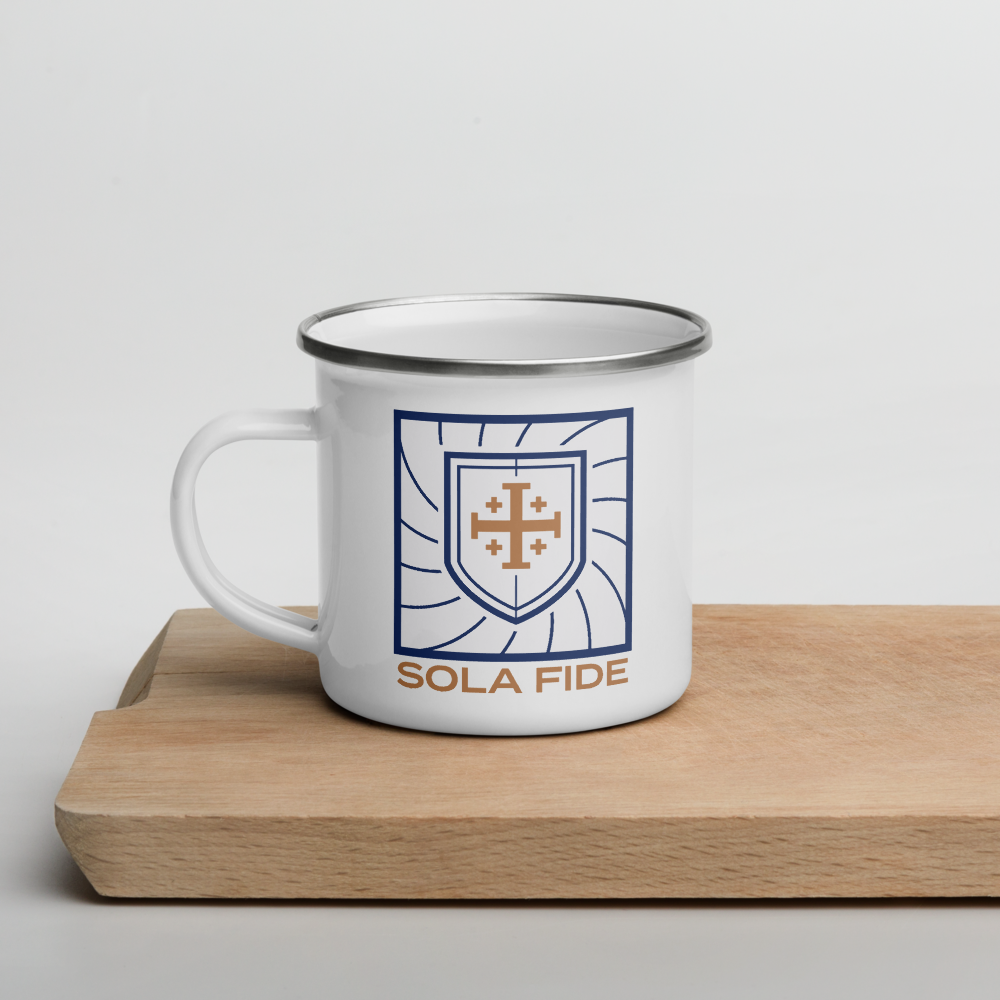 Sola Fide 12oz Enamel Mug - 1689 Designs