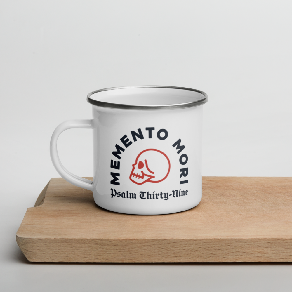 Memento Mori 12oz Enamel Mug