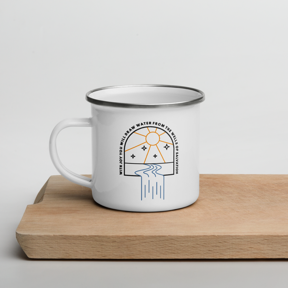 Wells of Salvation 12oz Enamel Mug - 1689 Designs