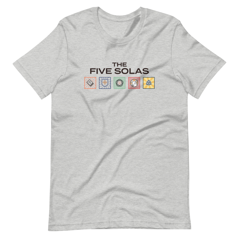 The Five Solas T-Shirt - 1689 Designs