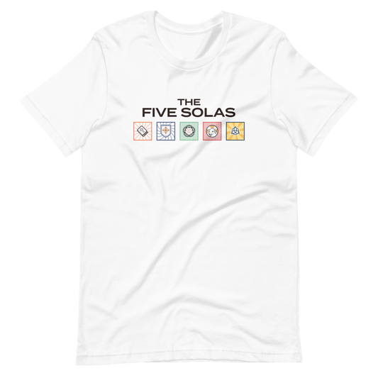The Five Solas T-Shirt - 1689 Designs