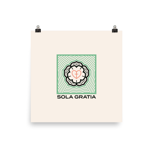 Sola Gratia Poster - 1689 Designs