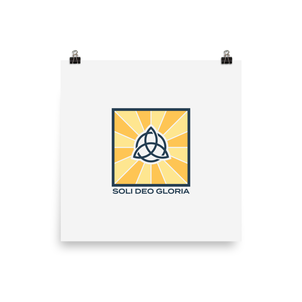 Soli Deo Gloria Poster - 1689 Designs