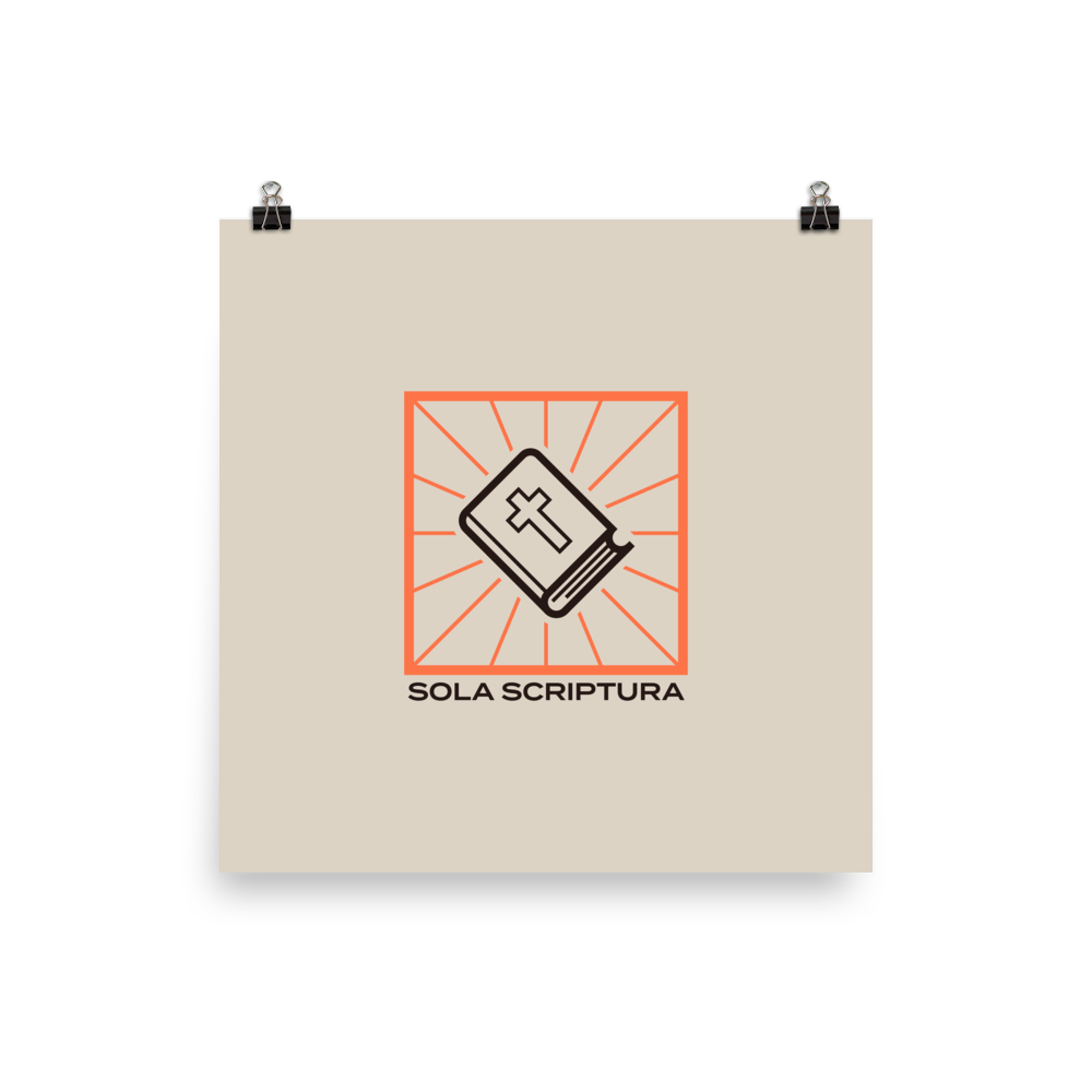 Sola Scriptura Poster - 1689 Designs