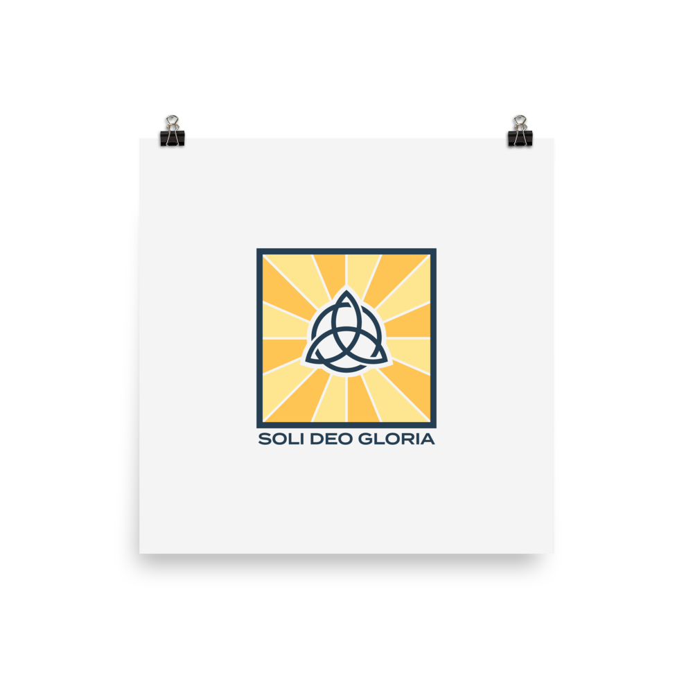 Soli Deo Gloria Poster - 1689 Designs