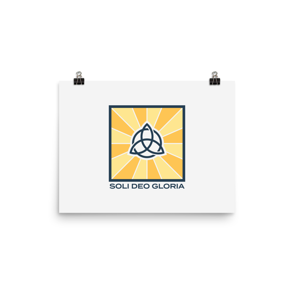 Soli Deo Gloria Poster - 1689 Designs