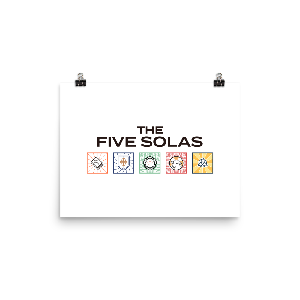 The Five Solas Poster - 1689 Designs