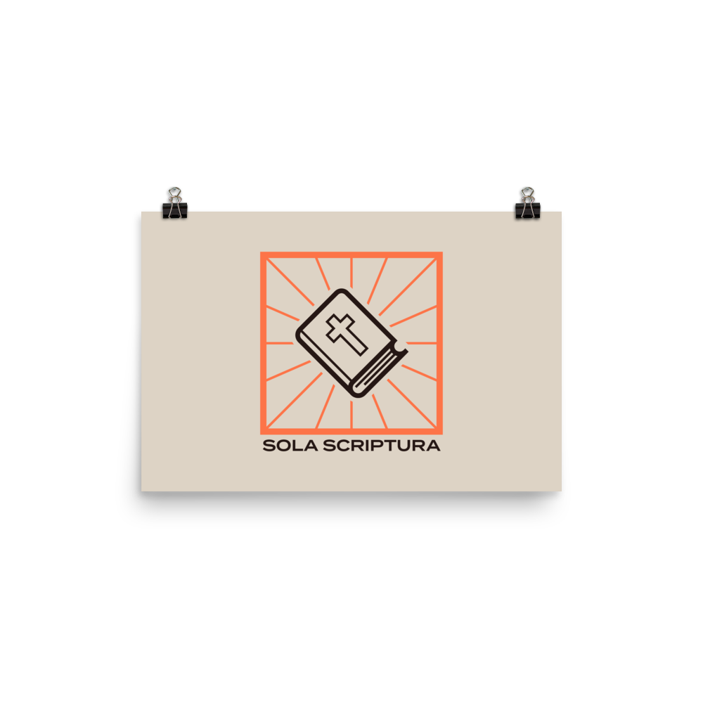 Sola Scriptura Poster - 1689 Designs