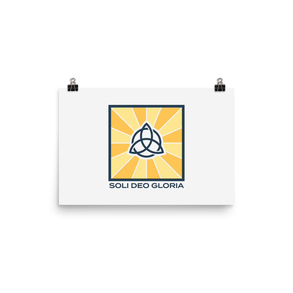Soli Deo Gloria Poster - 1689 Designs