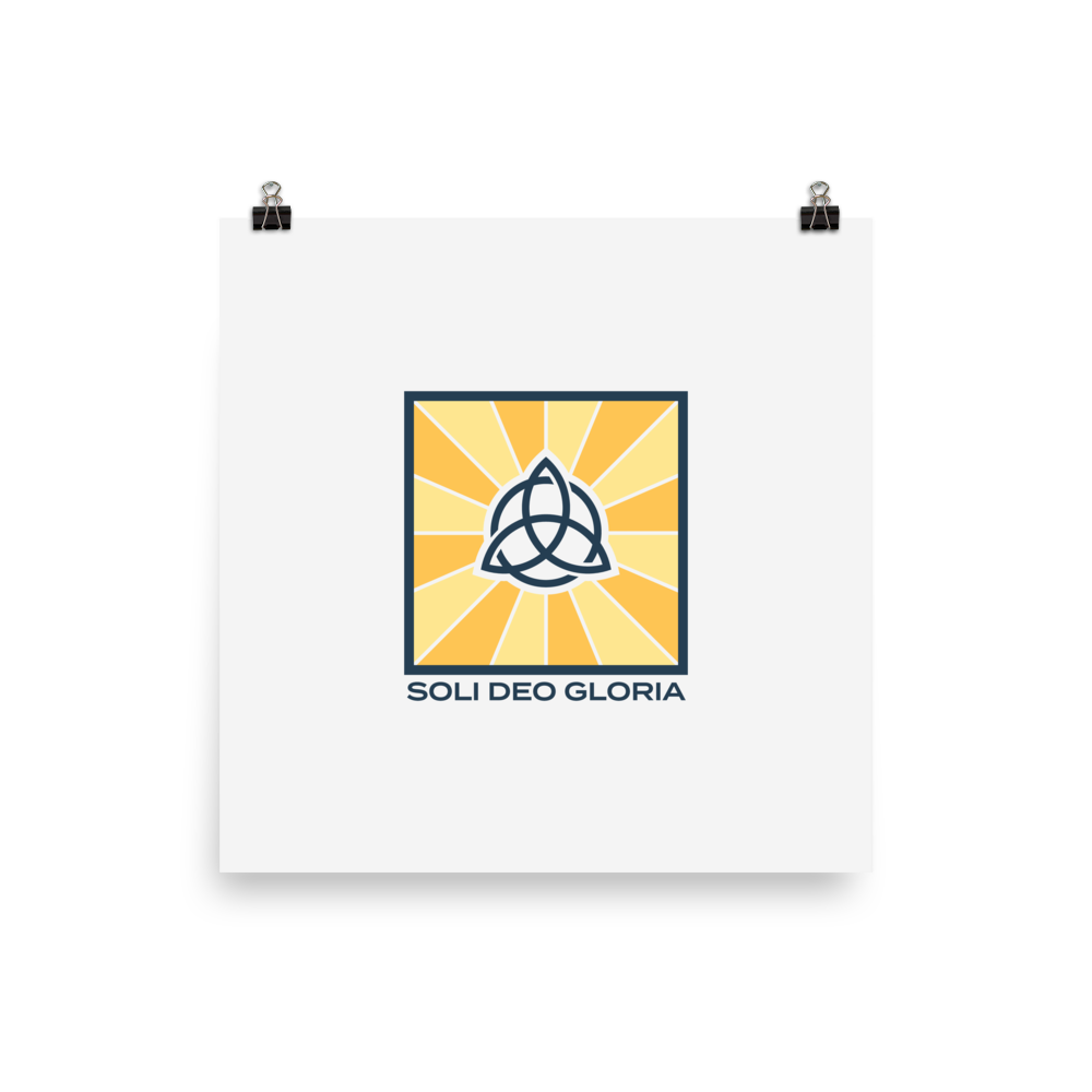 Soli Deo Gloria Poster - 1689 Designs