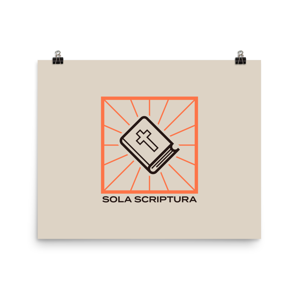 Sola Scriptura Poster - 1689 Designs