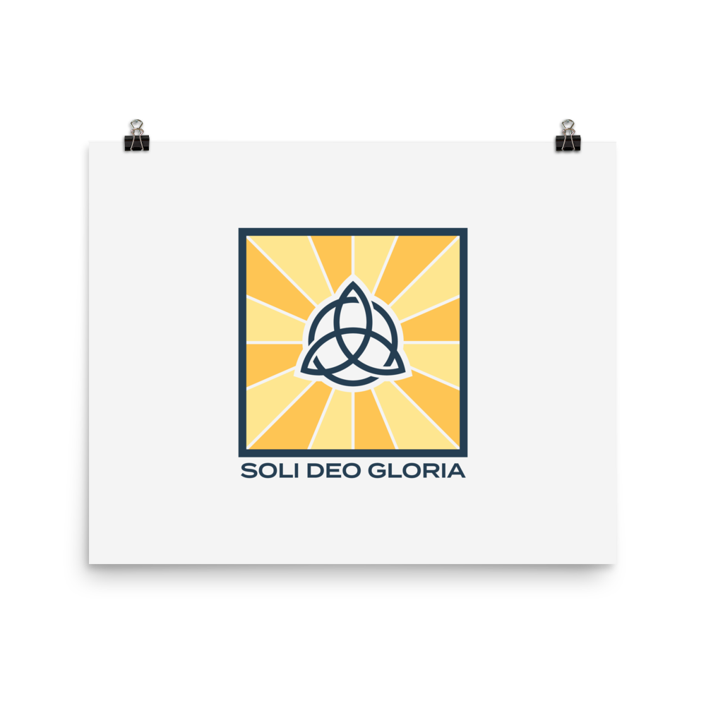 Soli Deo Gloria Poster - 1689 Designs