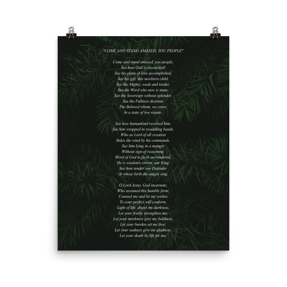 Come and Stand Amazed, You People Poster - 1689 Designs