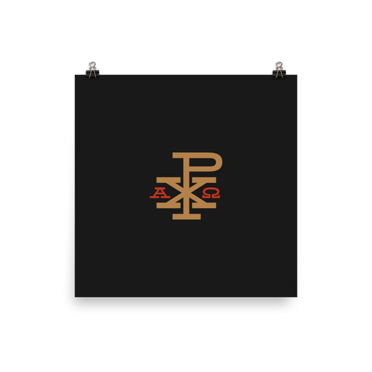 Alpha & Omega Chi Rho Print