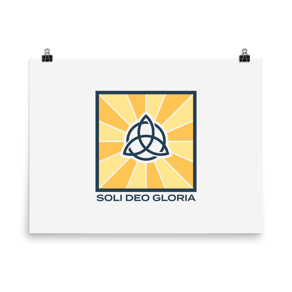 Soli Deo Gloria Poster - 1689 Designs