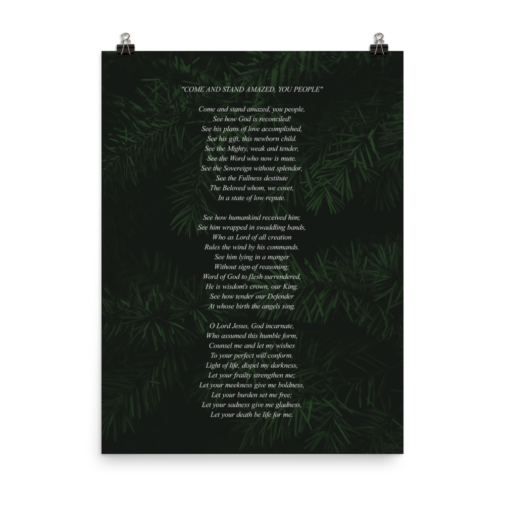 Come and Stand Amazed, You People Poster - 1689 Designs