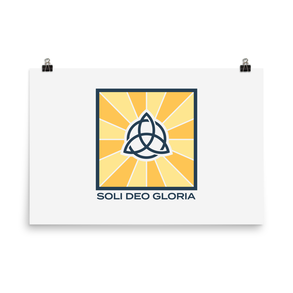 Soli Deo Gloria Poster - 1689 Designs