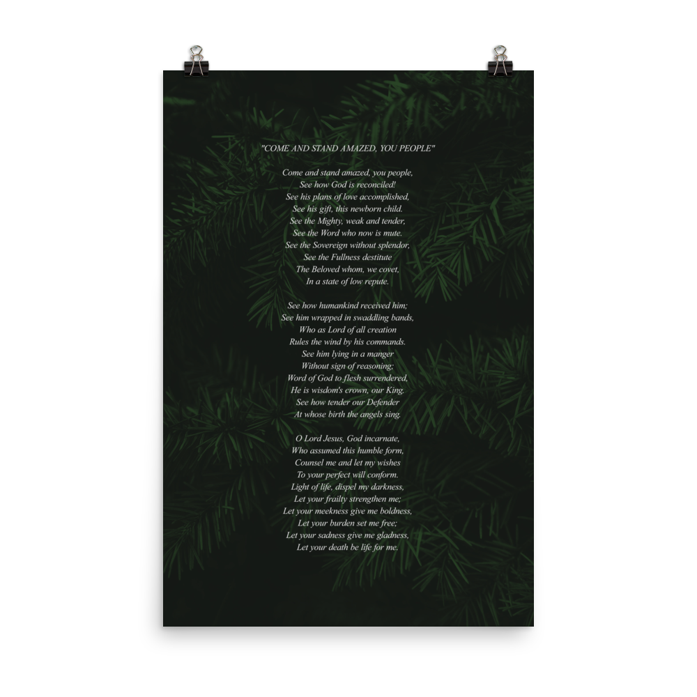 Come and Stand Amazed, You People Poster - 1689 Designs