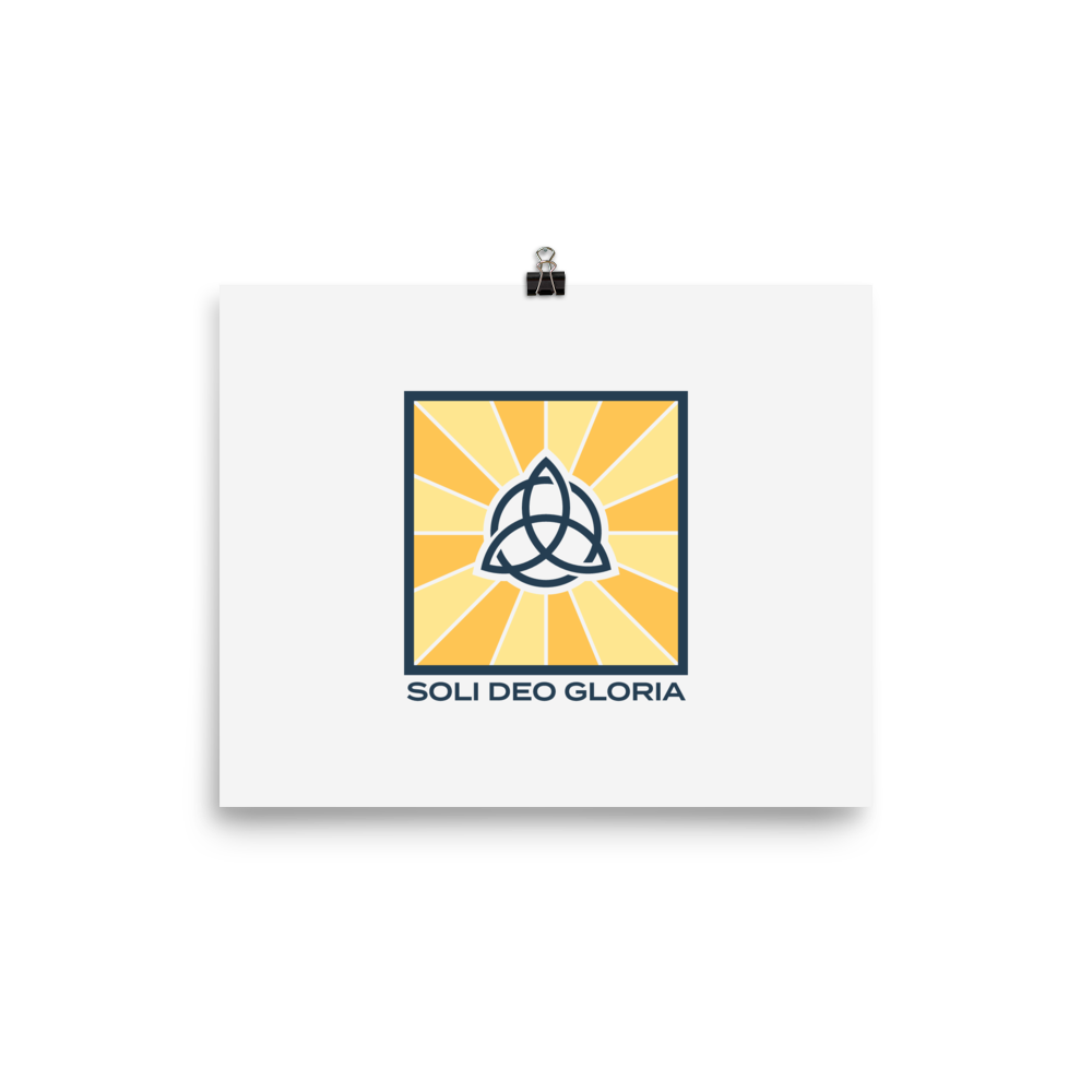 Soli Deo Gloria Poster - 1689 Designs
